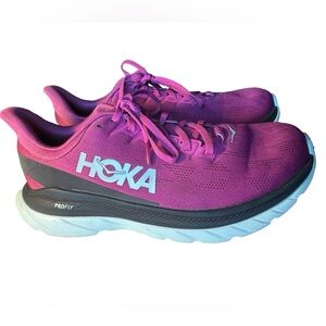 Hoka One One Mach 4 ProFly High End Women’s 10B Pink Trail Running Shoes MINTY